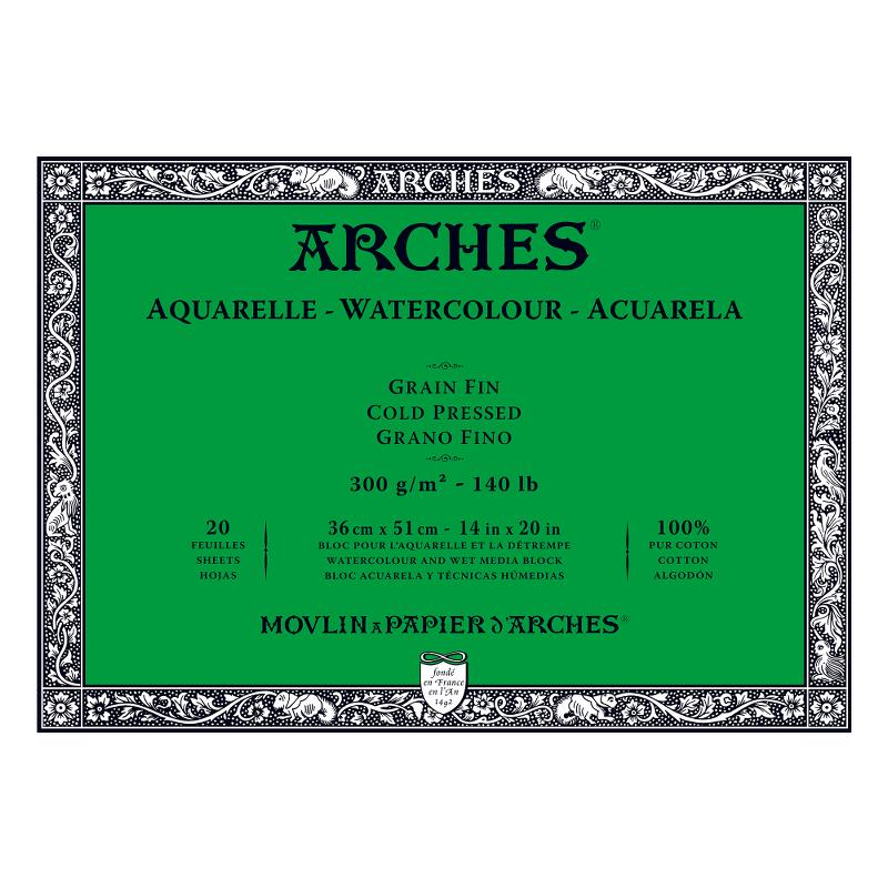 Blocco acquerello Arches - AQVARELLE ARCHES - 36 x 51 cm - 20