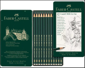 FABER-CASTELL Matite grafite Castell 9000 Art Set 8B/2H - immagine 2