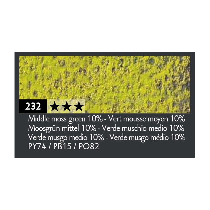 Verde muschio medio 10% - 232